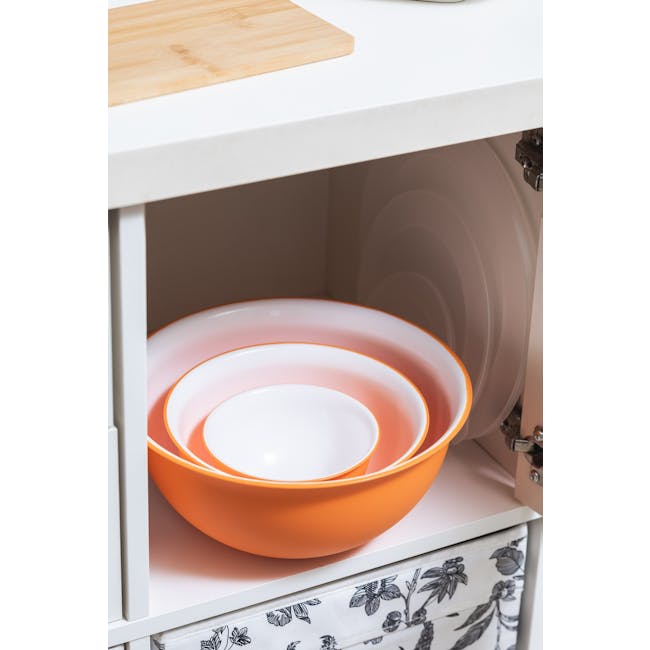 Omada SANALIVING 3 Bowls with Covers - Orange - 1