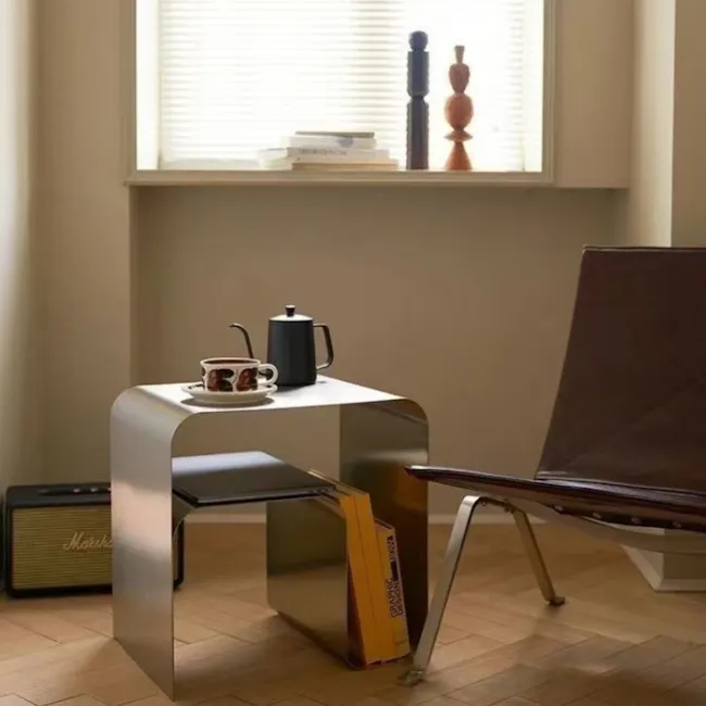 Cruso Side Table (Stainless Steel) - 22