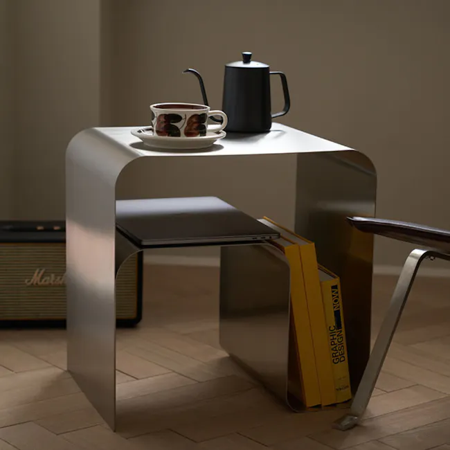 Cruso Side Table (Stainless Steel) - 23