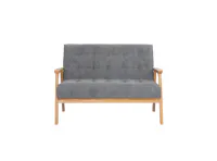 Tucson 2 Seater Sofa - Natural, Cool Grey (Pet Friendly Fabric)