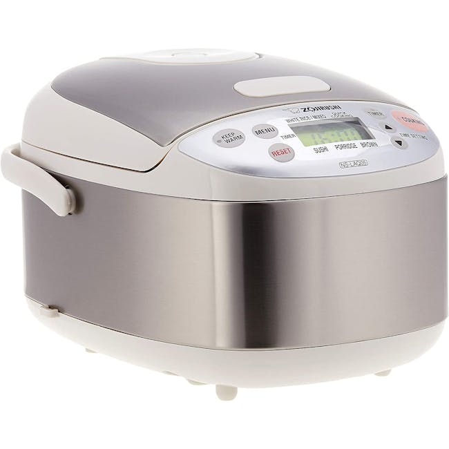 Zojirushi MICOM 0.54L Rice Cooker NS-LAQ - Stainless Steel White - 3