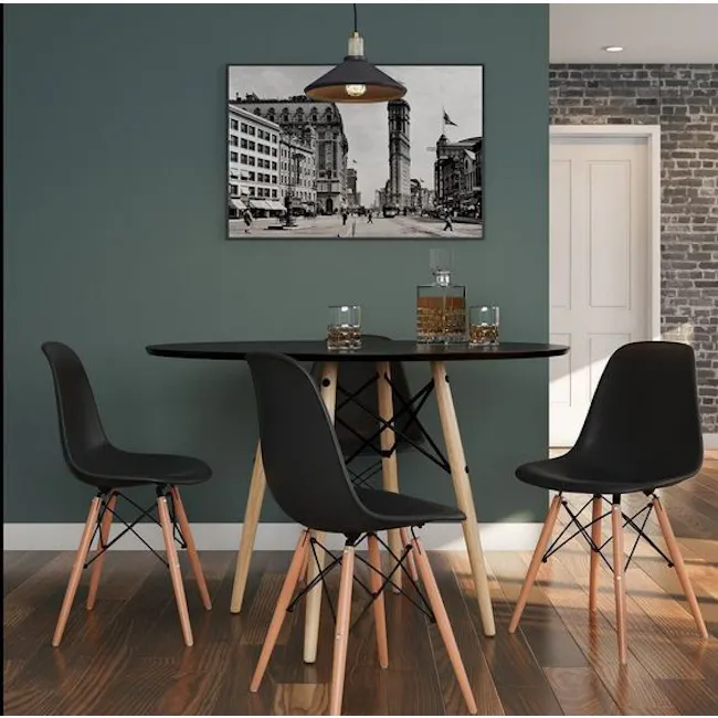 (As-is) Oslo Chair - Natural, Black - 3 - 12