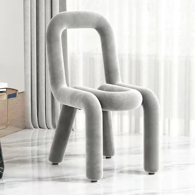 Pilo Chair - Grey (Velvet) - 2