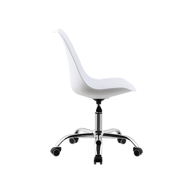 Linnett Mid Back Office Chair - White - 2