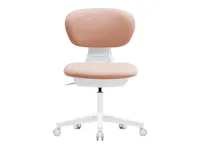 Novix Office Chair - White / Pink