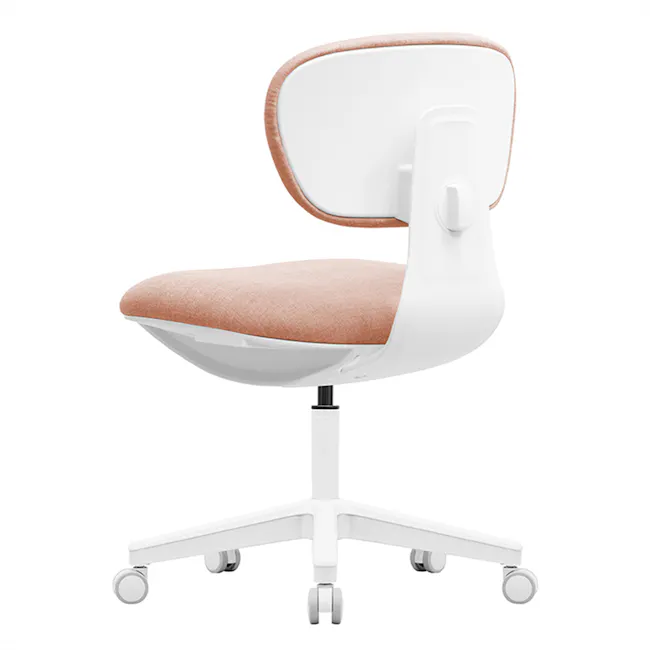 Novix Office Chair - White / Pink - 4