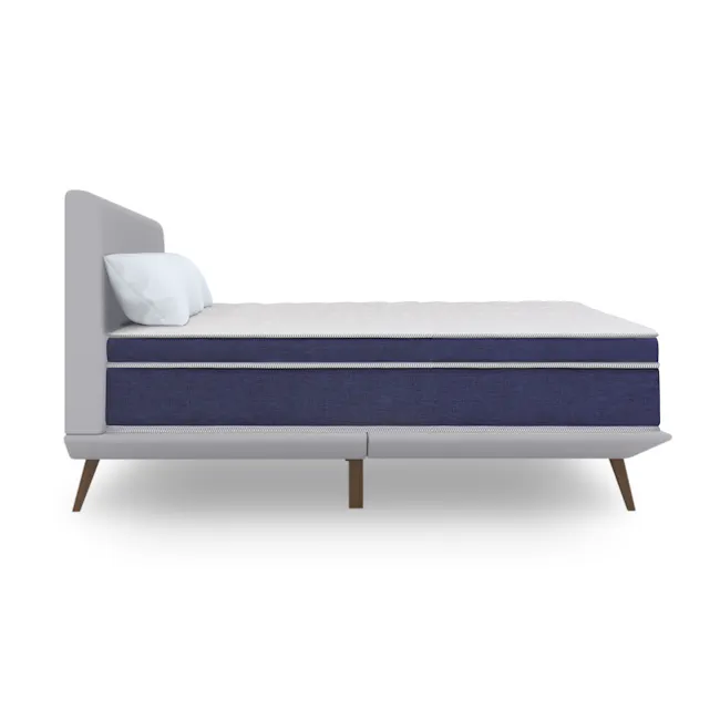 MaxCoil REST 28cm Mattress - Firm (4 Sizes) *HipVan Exclusive!* - 13 - Modern minimalist bed with blue and white bedding