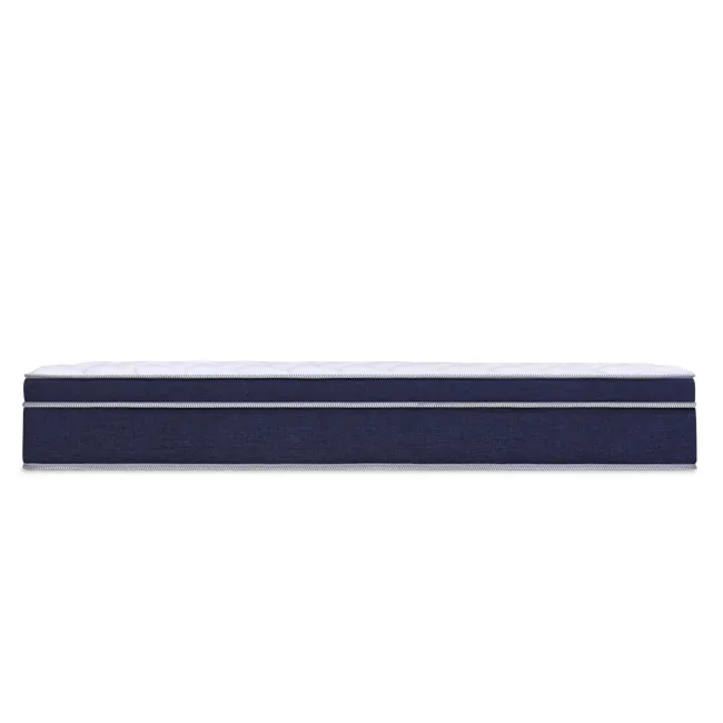 MaxCoil REST 28cm Mattress - Firm (4 Sizes) *HipVan Exclusive!* - 4 - Blue textured mattress cover, navy blue fabric, modern