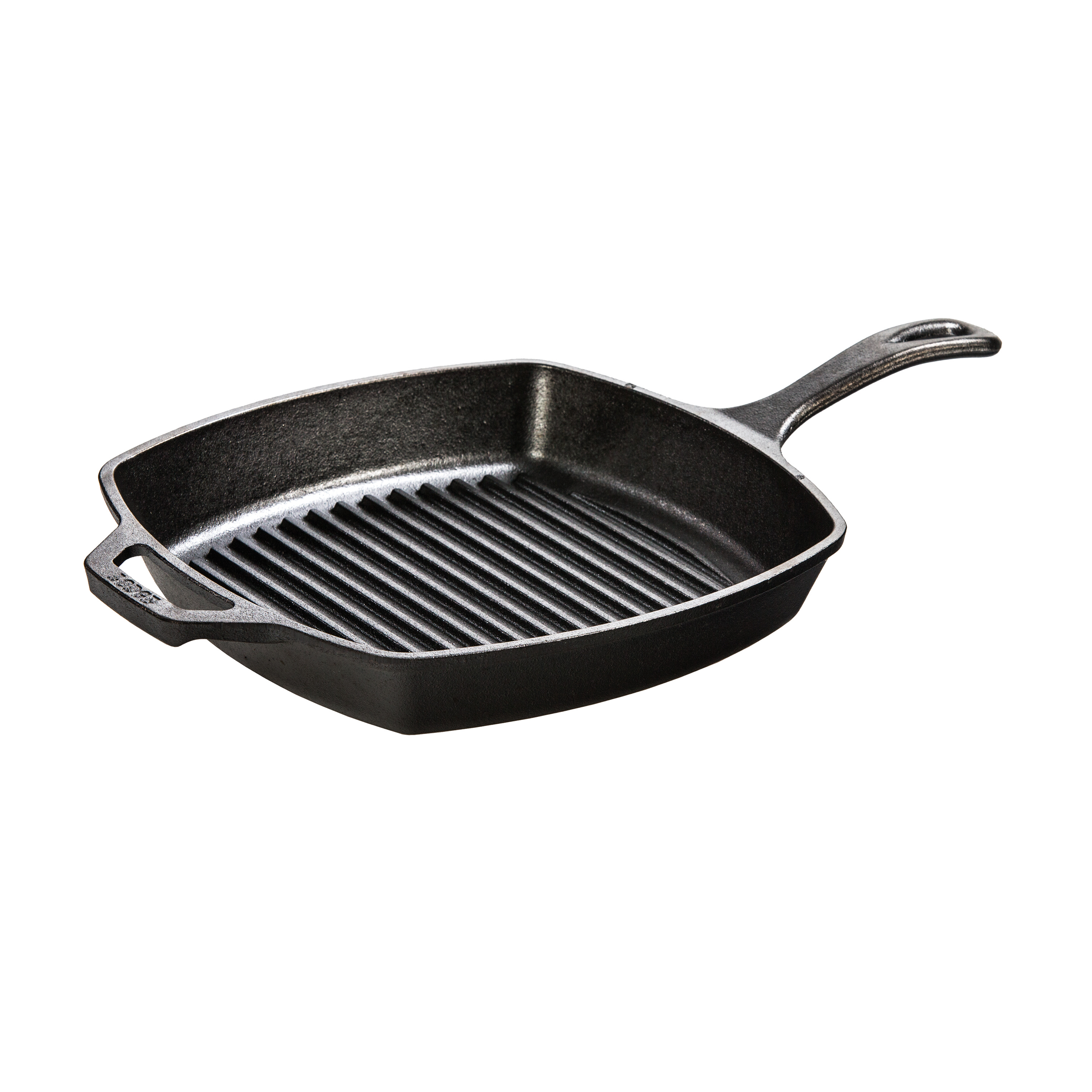 Lodge 10.5 Inch Seasoned Square Cast Iron Grill Pan