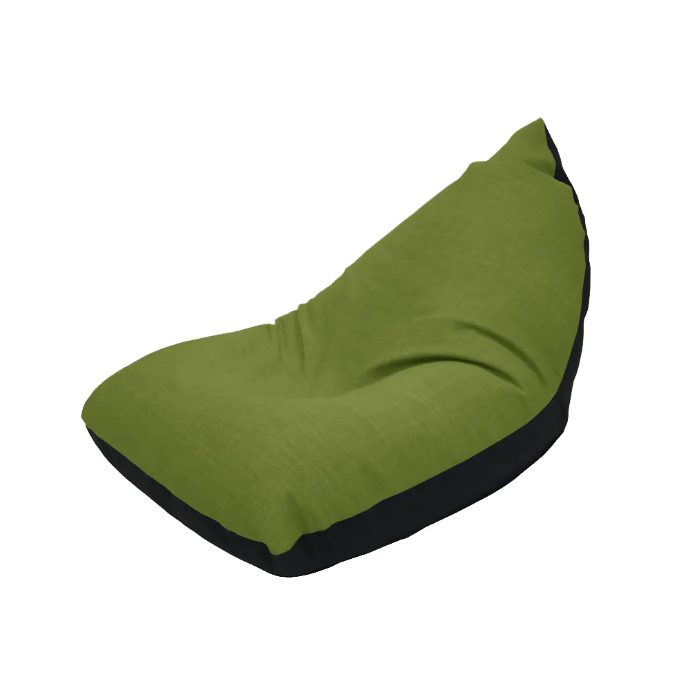 Doodle Triangle Bean Bag - Green