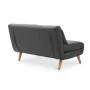 Noel 2 Seater Sofa Bed - Ebony - 7