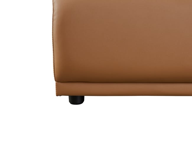 Milan Right Extended Unit - Caramel Tan (Faux Leather) - 12