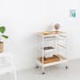 Moblac 3 Tier Trolley - White - 3