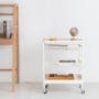 Moblac 3 Tier Trolley - White - 2