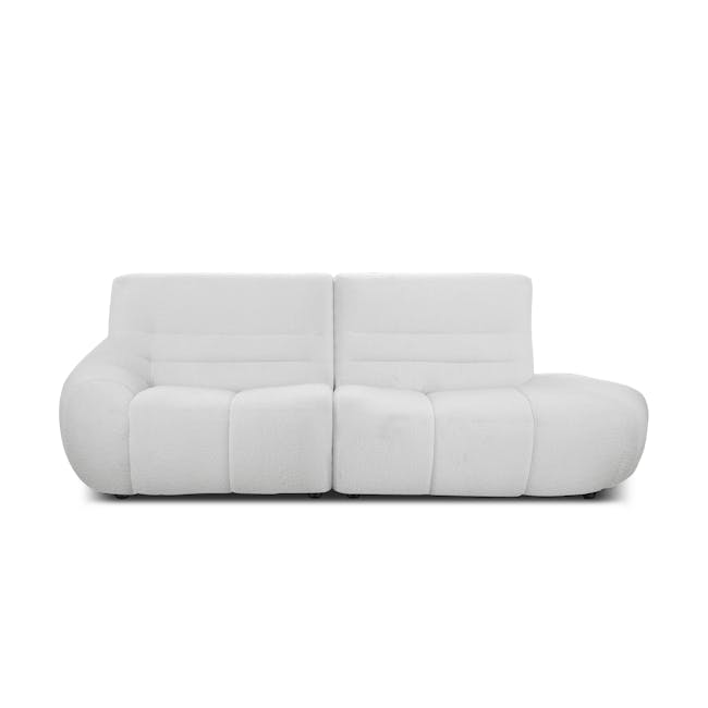 Tara 3 Seater Extended Sofa - Grey - 1