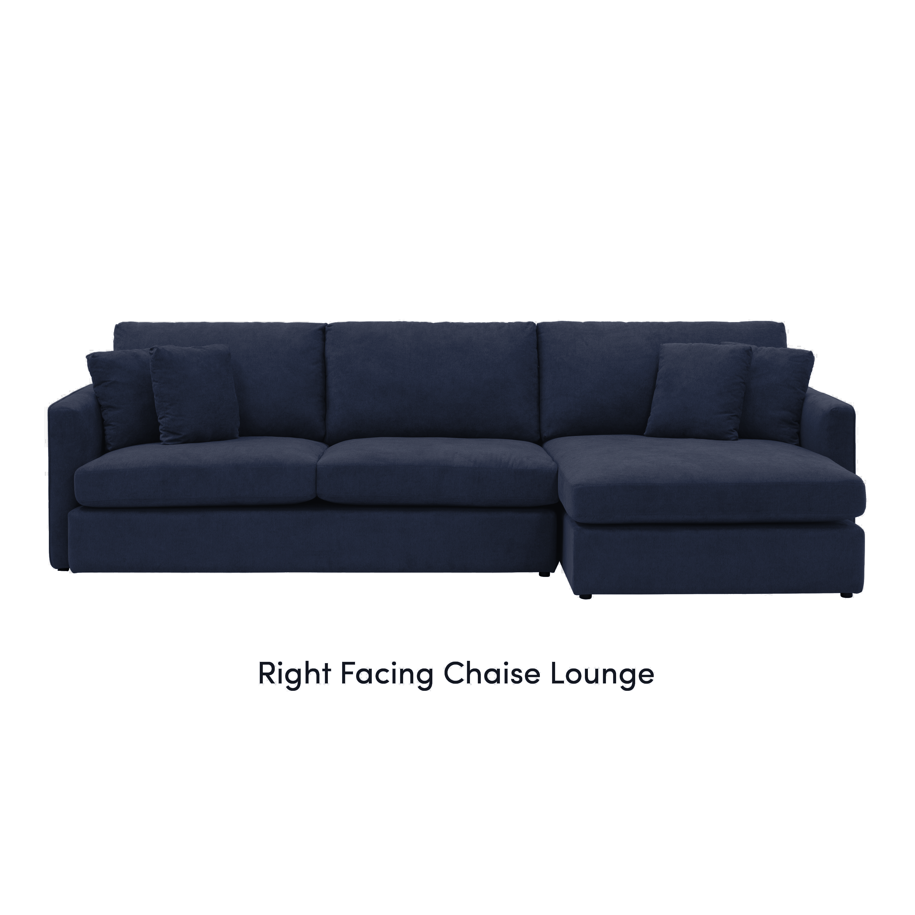 large linen fabric sectional sofa with left facing chaise lounge