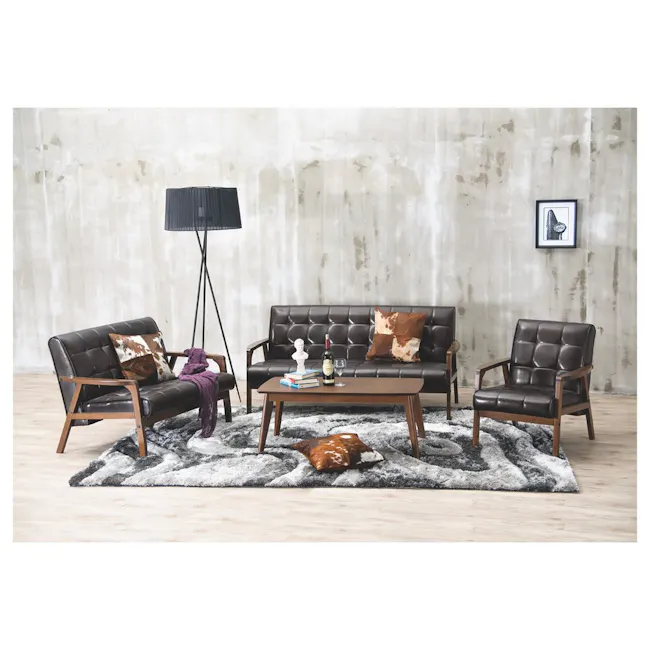 (As-is) Tucson Armchair - Cocoa, Espresso (Faux Leather) - 3 - 15