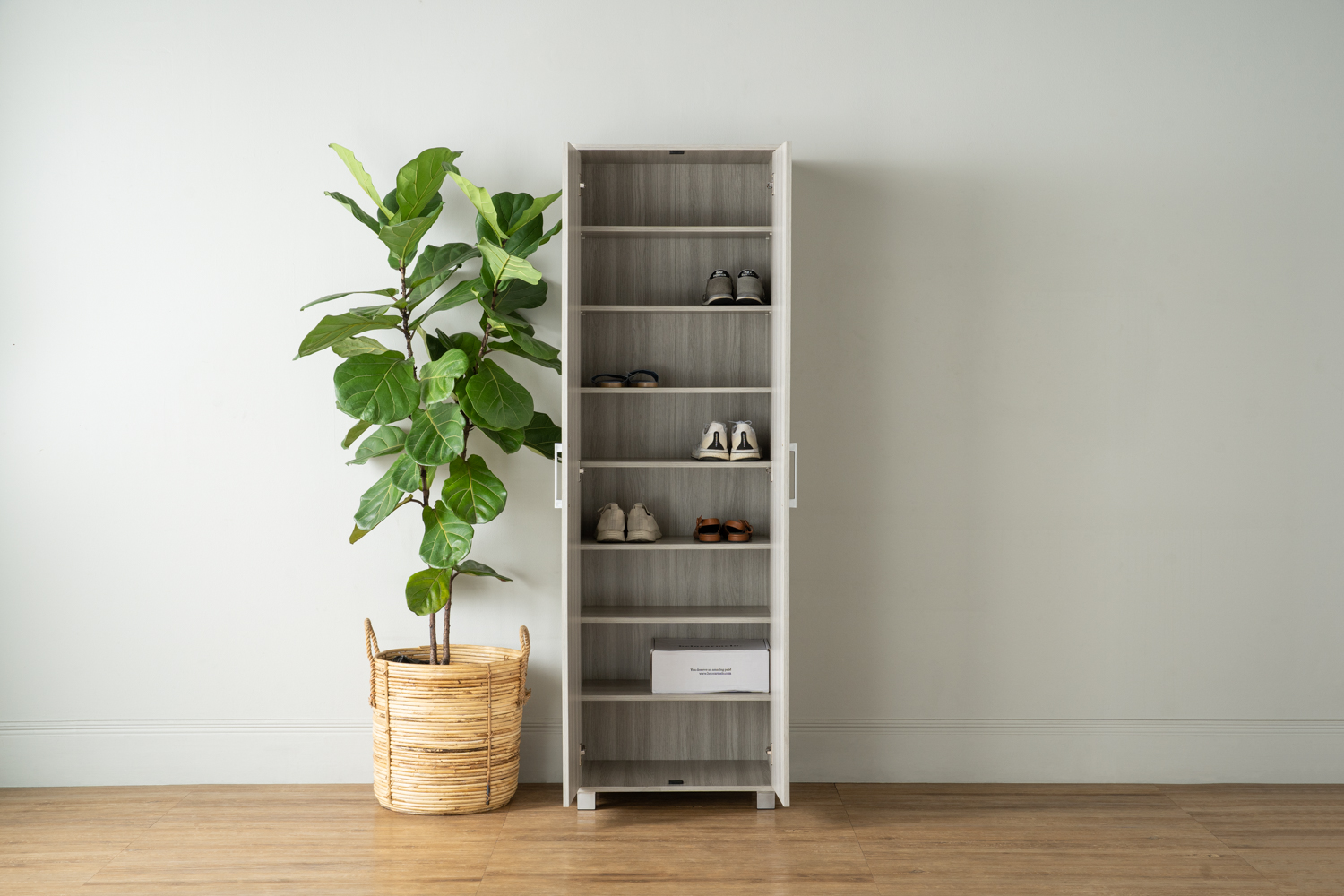 Everett 2 Door Tall Shoe Grey, Malmo HipVan