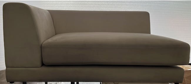 (As-is) Abby Chaise Lounge Sofa - Pearl - Left Arm Unit - 1