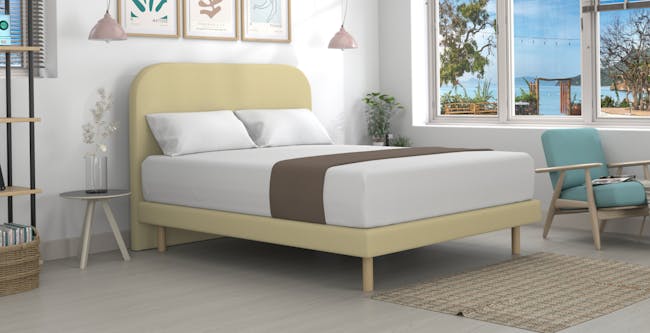Anitra Single Bed - Sand (Faux Leather) - 2