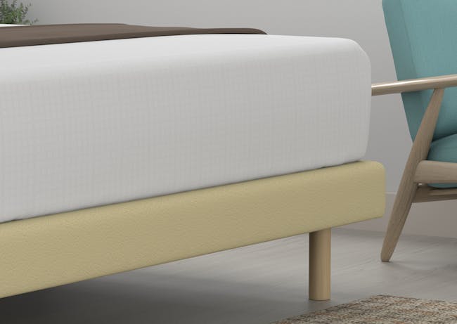 Anitra Single Bed - Sand (Faux Leather) - 6