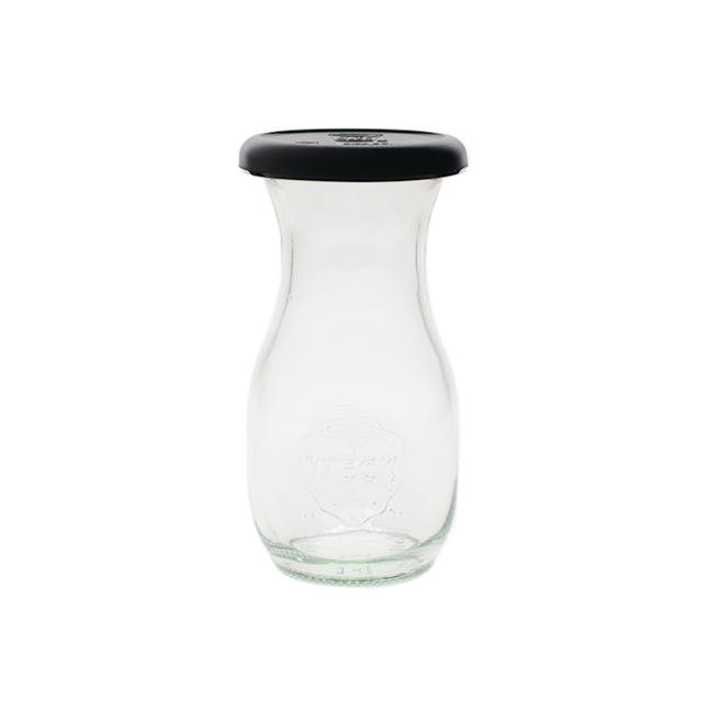 Weck Jar Juice with Black Silicone Lid (3 Sizes) - 0