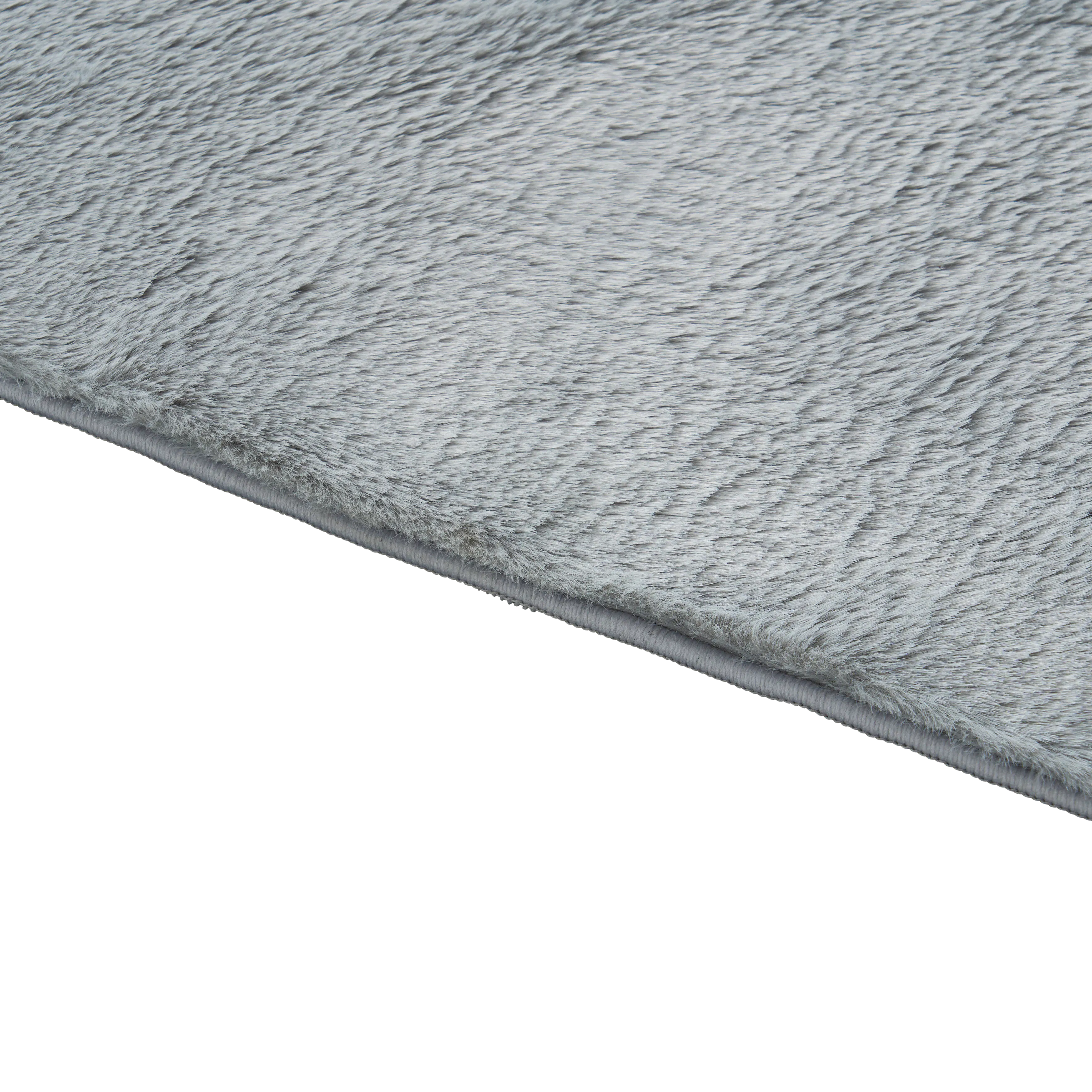 Mae High Pile Rug - Light Grey  (3 Sizes) - 7