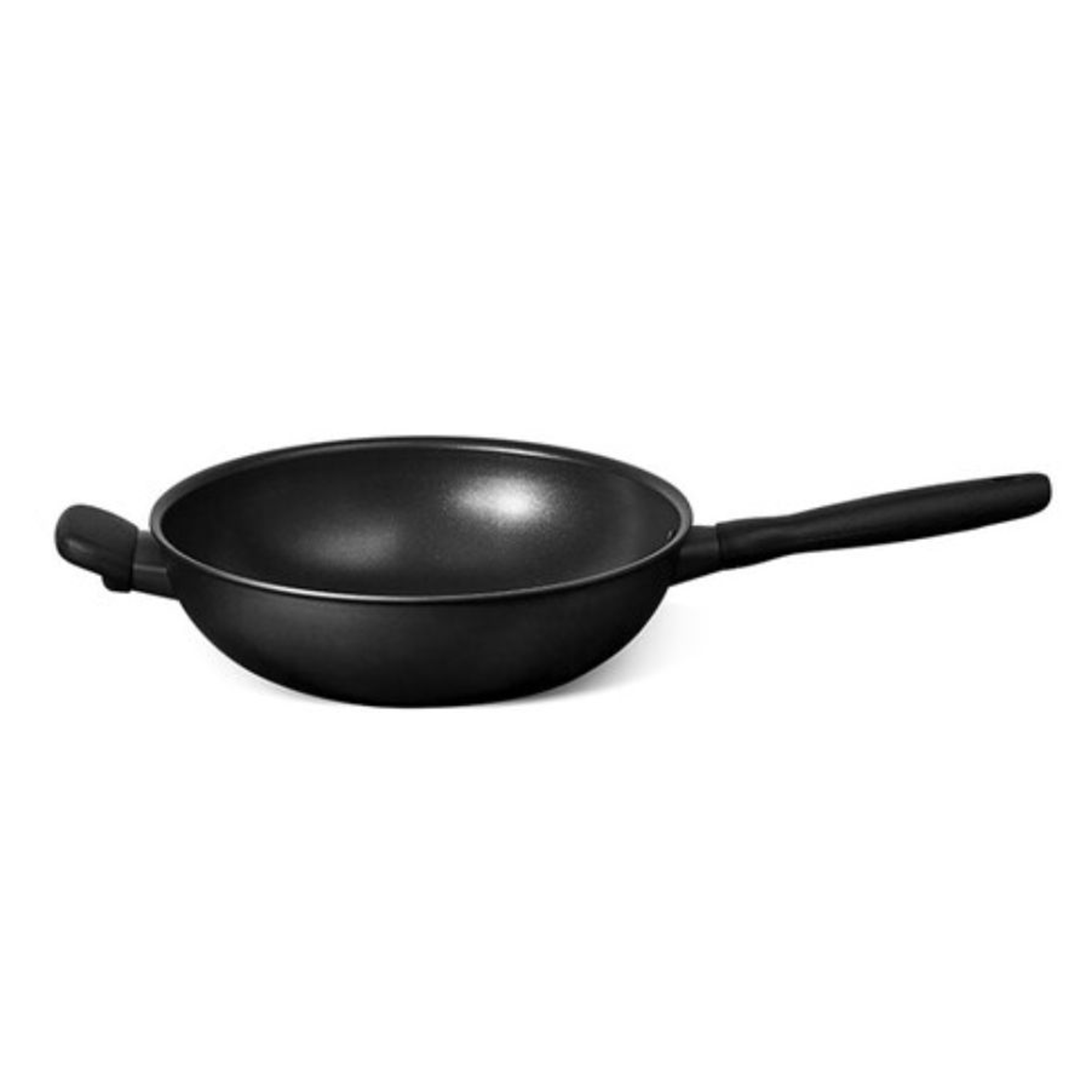 Meyer Midnight Nonstick Hard Anodized Nonstick 28cm Open Stirfry with Helping Handle