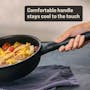 Meyer Midnight Nonstick Hard Anodized Nonstick 28cm Open Stirfry with Helping Handle - 2