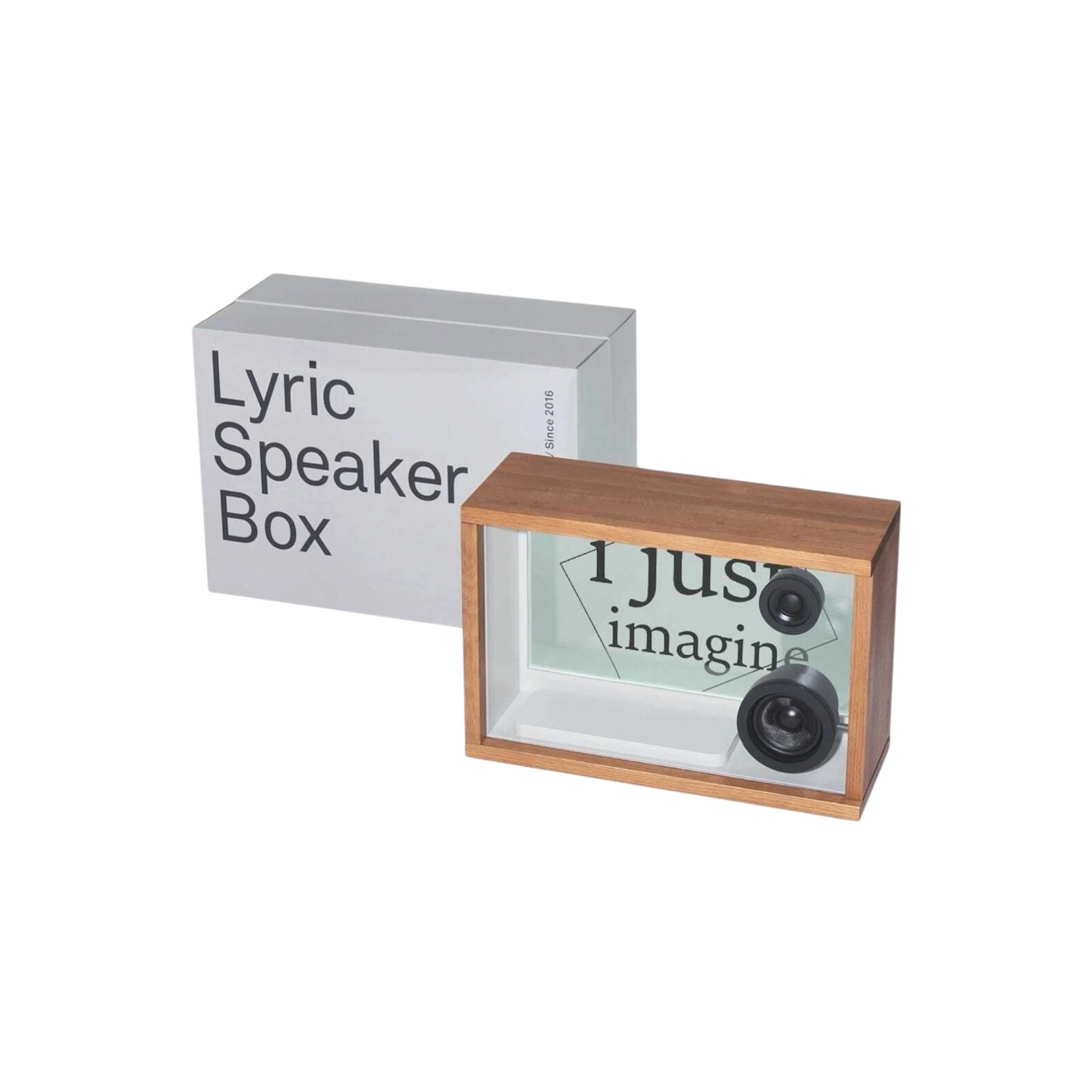 Cotodama Lyric Speaker Box - Oakwood