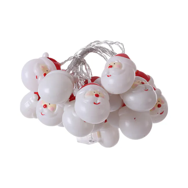 Santa Claus LED Light - 1 - Balloon Santa figures, festive decoration, Christmas ornaments, shiny balloons, Santa Claus