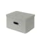 Leonard Fabric Storage Box - Light Grey - Small - 0