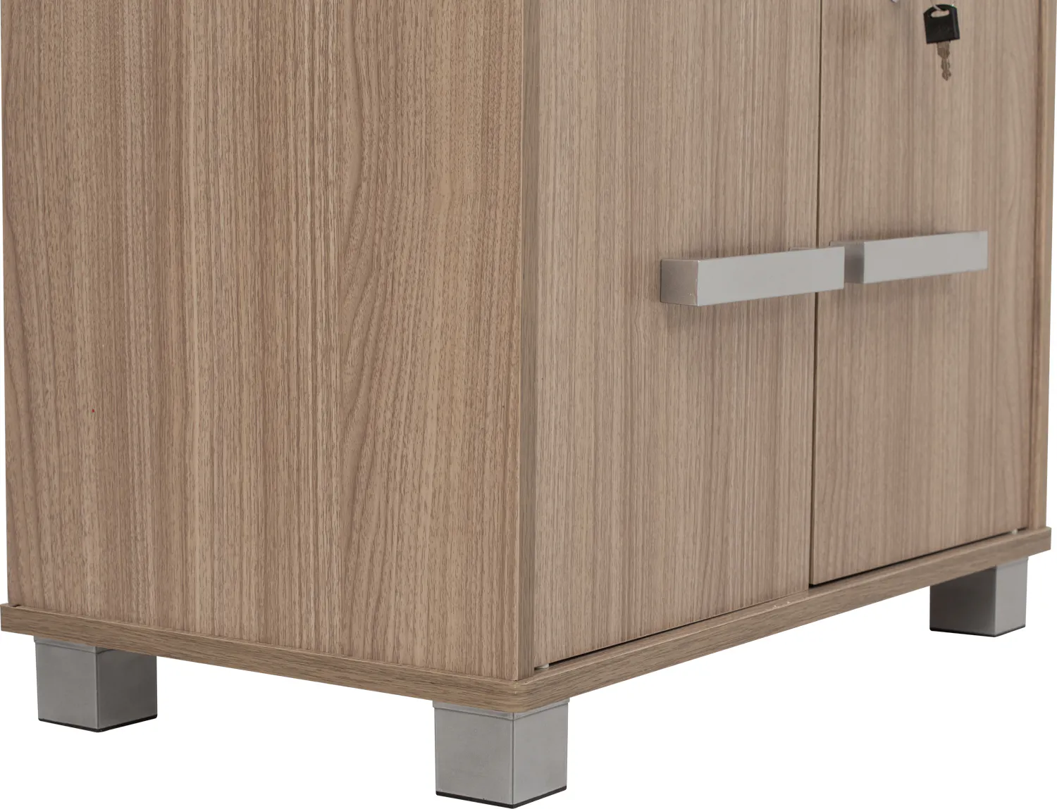 Naya 10 Door Cabinet - Ebonnese - 14 - Wooden cabinet with sleek design, metallic handles, minimalist aesthetic, modern