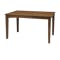 Paco Dining Table 1.2m in Cocoa with 4 Oslo Chairs in Black - 1