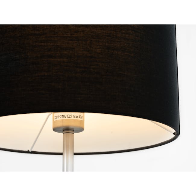Reese Table Lamp - Black, Nickel - 1