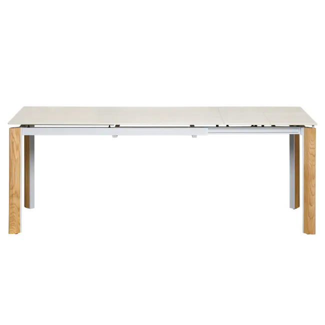 Nelson Extendable Dining Table 1.4m-2m - Travertine (Sintered Stone) - 1