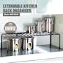 Extendable Steel Rack Organiser - Coffee - 4