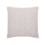 Sidney Knitted Cushion - Cream - 0