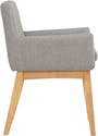 Ellie Concrete Dining Table 1.8m with 4 Fabian Armchairs in Natural, Dolphin Grey - 10