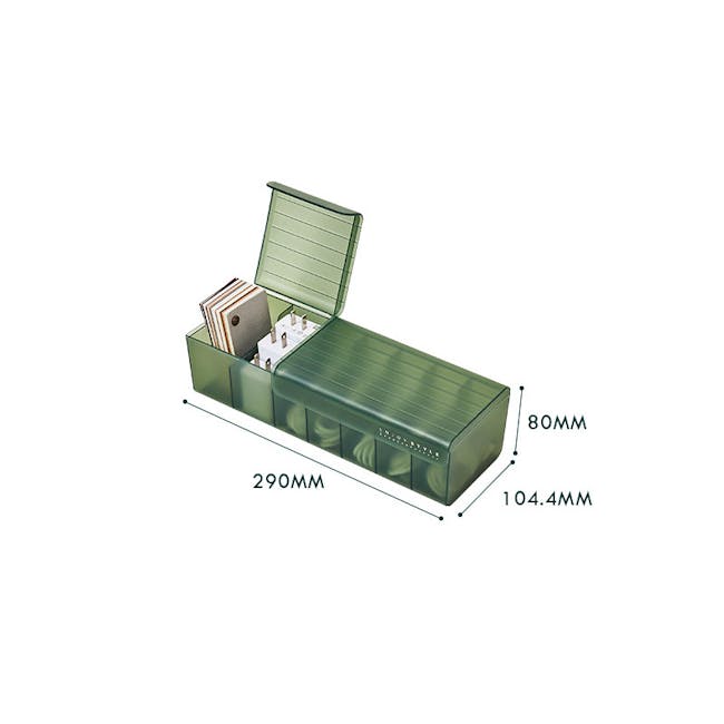 Maisel Storage Box - Translucent Green - 10