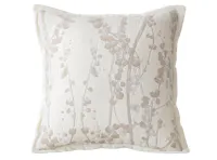 Penny Floral Brocade Cushion - Ivory