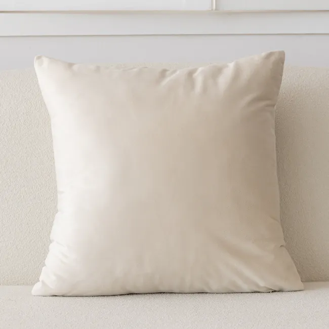 Penny Floral Brocade Cushion - Ivory - 10 - Cream-colored, plush, modern, minimalist, cozy, soft, textured, serene
