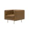 Cadencia 2 Seater Sofa with Cadencia Armchair - Tan (Faux Leather) - 3