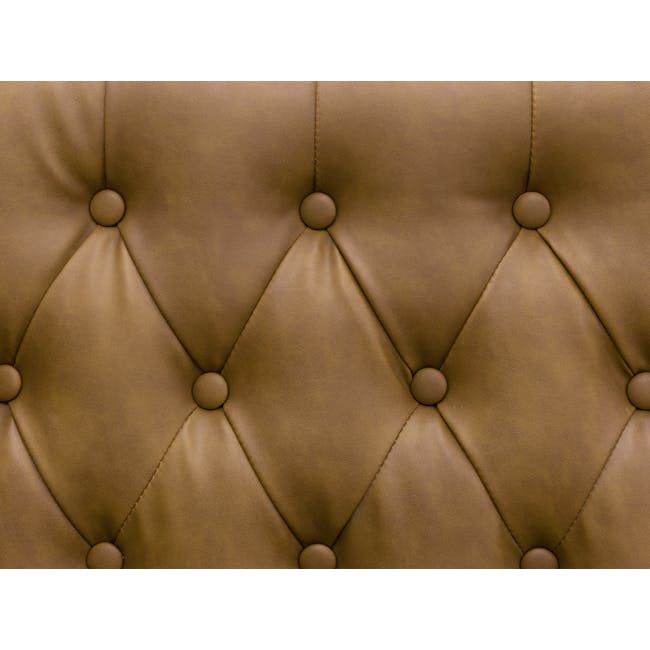 Cadencia 2 Seater Sofa with Cadencia Armchair - Tan (Faux Leather) - 8