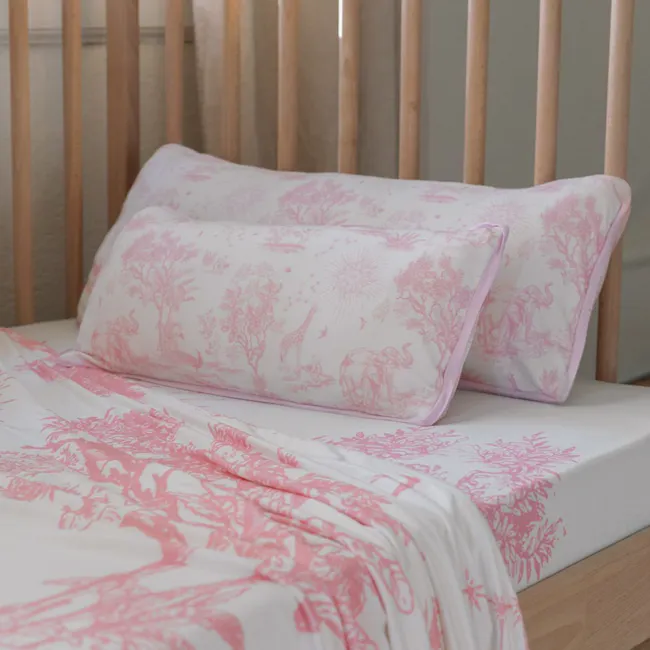 House of Holly Luxe Cloud Pillow - Savanna Toile Pink (3 sizes) - 2