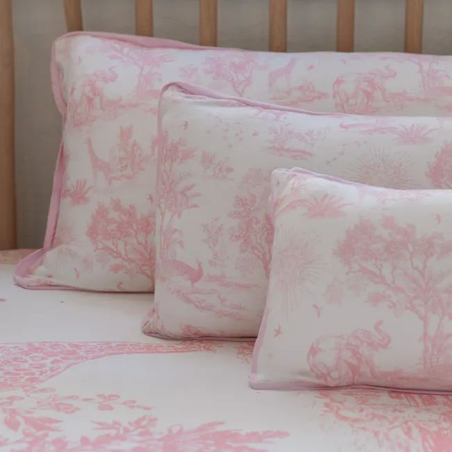 House of Holly Luxe Cloud Pillow - Savanna Toile Pink (3 sizes) - 4