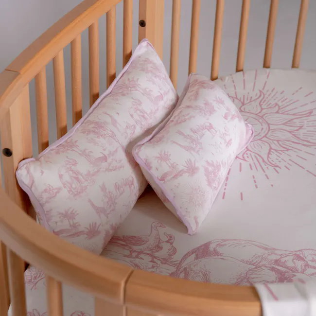 House of Holly Luxe Cloud Pillow - Savanna Toile Pink (3 sizes) - 5