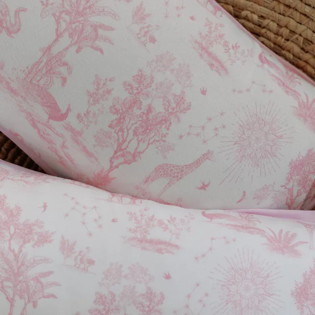 House of Holly Luxe Cloud Pillow - Savanna Toile Pink (3 sizes) - 3