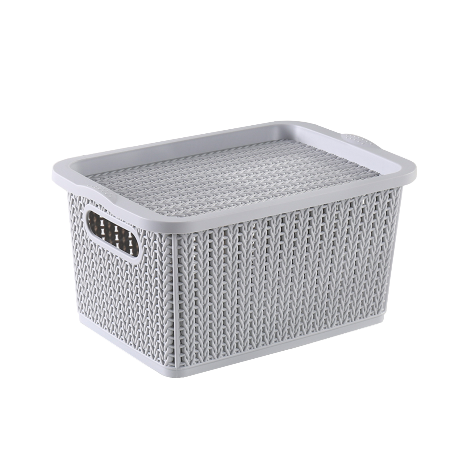 small storage basket with lid