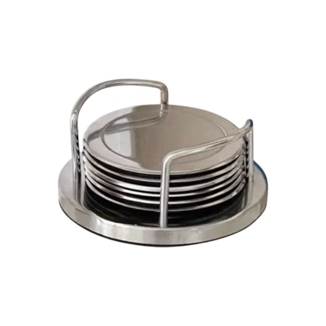 Sonis Stainless Steel Coasters (Set of 5) - 1